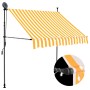 Toldo manual retráctil con LED blanco y naranja 100 cm de , Toldos - Ref: Foro24-145855, Precio: 87,51 €, Descuento: %