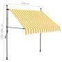 Toldo manual retráctil con LED blanco y naranja 100 cm de , Toldos - Ref: Foro24-145855, Precio: 84,95 €, Descuento: %