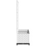 Jardinera con enrejado PP blanco 80x40x136 cm de , Maceteros y jardineras - Ref: Foro24-153282, Precio: 78,46 €, Descuento: %