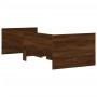 Estructura de cama con cajones roble marrón 90x190 cm de , Camas y somieres - Ref: Foro24-3207356, Precio: 166,90 €, Descuent...