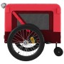 Remolque de bicicleta mascotas hierro tela Oxford rojo negro de , Cochecitos para mascotas - Ref: Foro24-93943, Precio: 103,7...
