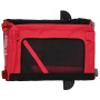 Remolque de bicicleta mascotas hierro tela Oxford rojo negro de , Cochecitos para mascotas - Ref: Foro24-93943, Precio: 103,7...