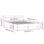 Cama con cabecero madera de ingeniería marrón roble 150x200 cm de , Camas y somieres - Ref: Foro24-3207419, Precio: 167,73 €,...
