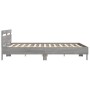 Cama con cabecero madera de ingeniería gris Sonoma 180x200 cm de , Camas y somieres - Ref: Foro24-3207404, Precio: 169,73 €, ...