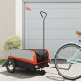Remolque para bicicleta hierro negro y naranja 45 kg de , Remolques para bicicletas - Ref: Foro24-94068, Precio: 90,62 €, Des...