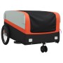 Remolque para bicicleta hierro negro y naranja 45 kg de , Remolques para bicicletas - Ref: Foro24-94068, Precio: 90,62 €, Des...