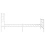Estructura cama metal con cabecero y pie cama blanca 107x203 cm de , Camas y somieres - Ref: Foro24-355624, Precio: 67,25 €, ...