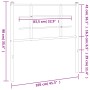 Cabecero de metal blanco 100 cm de , Cabeceros y pies de cama - Ref: Foro24-355639, Precio: 24,33 €, Descuento: %