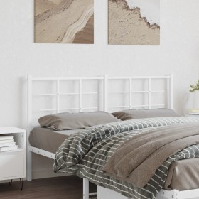 Cabecero de metal blanco 160 cm de , Cabeceros y pies de cama - Ref: Foro24-355645, Precio: 36,05 €, Descuento: %