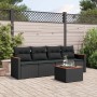 Set de muebles de jardín 5 pzas y cojines ratán sintético negro de , Conjuntos de jardín - Ref: Foro24-3258177, Precio: 334,0...