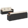 Set de sofás de jardín 8 piezas y cojines ratán sintético negro de , Conjuntos de jardín - Ref: Foro24-3258206, Precio: 475,9...