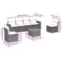 Set sofás de jardín 7 piezas y cojines ratán sintético beige de , Conjuntos de jardín - Ref: Foro24-3258271, Precio: 434,68 €...