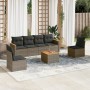 Set de sofás de jardín 7 piezas con cojines ratán PE gris de , Conjuntos de jardín - Ref: Foro24-3258273, Precio: 383,10 €, D...