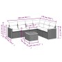 Set sofás de jardín 7 piezas y cojines ratán sintético beige de , Conjuntos de jardín - Ref: Foro24-3258411, Precio: 475,71 €...