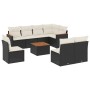 Set de sofás de jardín 8 piezas y cojines ratán sintético negro de , Conjuntos de jardín - Ref: Foro24-3258451, Precio: 510,6...
