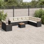 Set de sofás de jardín 11 pzas y cojines ratán sintético negro de , Conjuntos de jardín - Ref: Foro24-3258521, Precio: 653,87...
