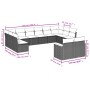 Set de sofás de jardín 12 pzas con cojines ratán sintético gris de , Conjuntos de jardín - Ref: Foro24-3258847, Precio: 783,5...