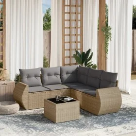 Juego de sofás jardín con cojines 6 pzas ratán sintético beige de , Conjuntos de jardín - Ref: Foro24-3253696, Precio: 424,95...