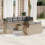Set de sofás de jardín 9 pzas con cojines ratán sintético beige de , Conjuntos de jardín - Ref: Foro24-3253986, Precio: 639,5...