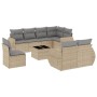 Set de sofás de jardín 9 pzas con cojines ratán sintético beige de , Conjuntos de jardín - Ref: Foro24-3253986, Precio: 639,5...
