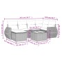 Set de sofás de jardín 7 piezas con cojines ratán PE gris de , Conjuntos de jardín - Ref: Foro24-3254007, Precio: 447,18 €, D...