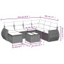 Set de sofás de jardín 8 pzas y cojines ratán sintético gris de , Conjuntos de jardín - Ref: Foro24-3254047, Precio: 513,09 €...