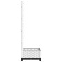Jardinera con enrejado PP blanco 40x40x121,5 cm de , Maceteros y jardineras - Ref: Foro24-153279, Precio: 39,62 €, Descuento: %
