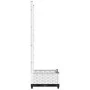 Jardinera con enrejado PP blanco 40x40x121,5 cm de , Maceteros y jardineras - Ref: Foro24-153279, Precio: 42,77 €, Descuento: %