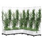 Jardinera con enrejado PP blanco 120x120x121,5 cm de , Maceteros y jardineras - Ref: Foro24-153287, Precio: 132,35 €, Descuen...