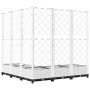 Jardinera con enrejado PP blanco 120x120x121,5 cm de , Maceteros y jardineras - Ref: Foro24-153287, Precio: 132,35 €, Descuen...