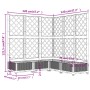 Jardinera con enrejado PP blanco 120x120x121,5 cm de , Maceteros y jardineras - Ref: Foro24-153287, Precio: 132,35 €, Descuen...