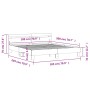 Cama con cabecero madera de ingeniería roble ahumado 180x200 cm de , Camas y somieres - Ref: Foro24-3207403, Precio: 192,40 €...
