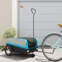 Remolque para bicicleta hierro negro y azul 45 kg de , Remolques para bicicletas - Ref: Foro24-94072, Precio: 91,42 €, Descue...