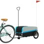 Remolque para bicicleta hierro negro y azul 45 kg de , Remolques para bicicletas - Ref: Foro24-94072, Precio: 91,42 €, Descue...