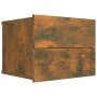 Mesita de noche madera contrachapada roble ahumado 40x30x30 cm de vidaXL, Mesitas de noche - Ref: Foro24-815411, Precio: 28,0...