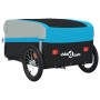 Remolque para bicicleta hierro negro y azul 45 kg de , Remolques para bicicletas - Ref: Foro24-94072, Precio: 91,42 €, Descue...
