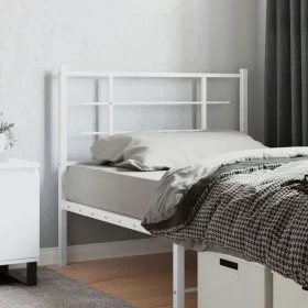 White metal headboard 107 cm by , Headboards and footboards - Ref: Foro24-355640, Price: 23,89 €, Discount: %