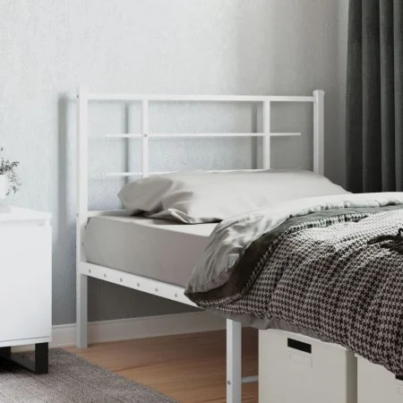 White metal headboard 107 cm by , Headboards and footboards - Ref: Foro24-355640, Price: 23,89 €, Discount: %
