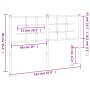 Cabecero de metal blanco 135 cm de , Cabeceros y pies de cama - Ref: Foro24-355642, Precio: 38,90 €, Descuento: %