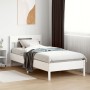 Estructura de cama con cabecero madera de pino blanco 100x200cm de , Camas y somieres - Ref: Foro24-842655, Precio: 97,25 €, ...