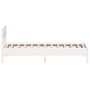 Estructura de cama con cabecero madera de pino blanco 100x200cm de , Camas y somieres - Ref: Foro24-842655, Precio: 97,25 €, ...
