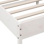 Estructura de cama con cabecero madera de pino blanco 100x200cm de , Camas y somieres - Ref: Foro24-842655, Precio: 97,25 €, ...