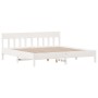 Estructura cama cabecero madera maciza pino blanco 180x200 cm de , Camas y somieres - Ref: Foro24-3216204, Precio: 209,10 €, ...