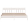 Estructura cama cabecero madera maciza pino blanco 180x200 cm de , Camas y somieres - Ref: Foro24-3216204, Precio: 209,10 €, ...