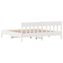 Estructura cama cabecero madera maciza pino blanco 180x200 cm de , Camas y somieres - Ref: Foro24-3216204, Precio: 209,10 €, ...
