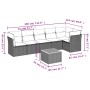 Set sofás de jardín 7 piezas y cojines ratán sintético beige de , Conjuntos de jardín - Ref: Foro24-3223651, Precio: 422,27 €...