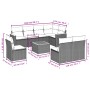 Set de sofás de jardín 9 pzas con cojines ratán sintético beige de , Conjuntos de jardín - Ref: Foro24-3258454, Precio: 544,9...