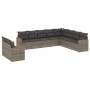 Set de sofás de jardín 10 pzas con cojines ratán sintético gris de , Conjuntos de jardín - Ref: Foro24-3258518, Precio: 610,3...