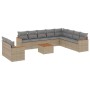 Set de sofás de jardín 11pzas con cojines ratán sintético beige de , Conjuntos de jardín - Ref: Foro24-3258524, Precio: 697,6...