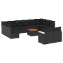 Set de sofás de jardín y cojines 13 pzas ratán sintético negro de , Conjuntos de jardín - Ref: Foro24-3258849, Precio: 851,94...